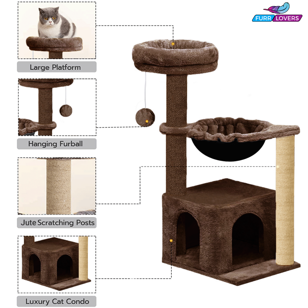 Soft Fur Condo Activity Cat Tree