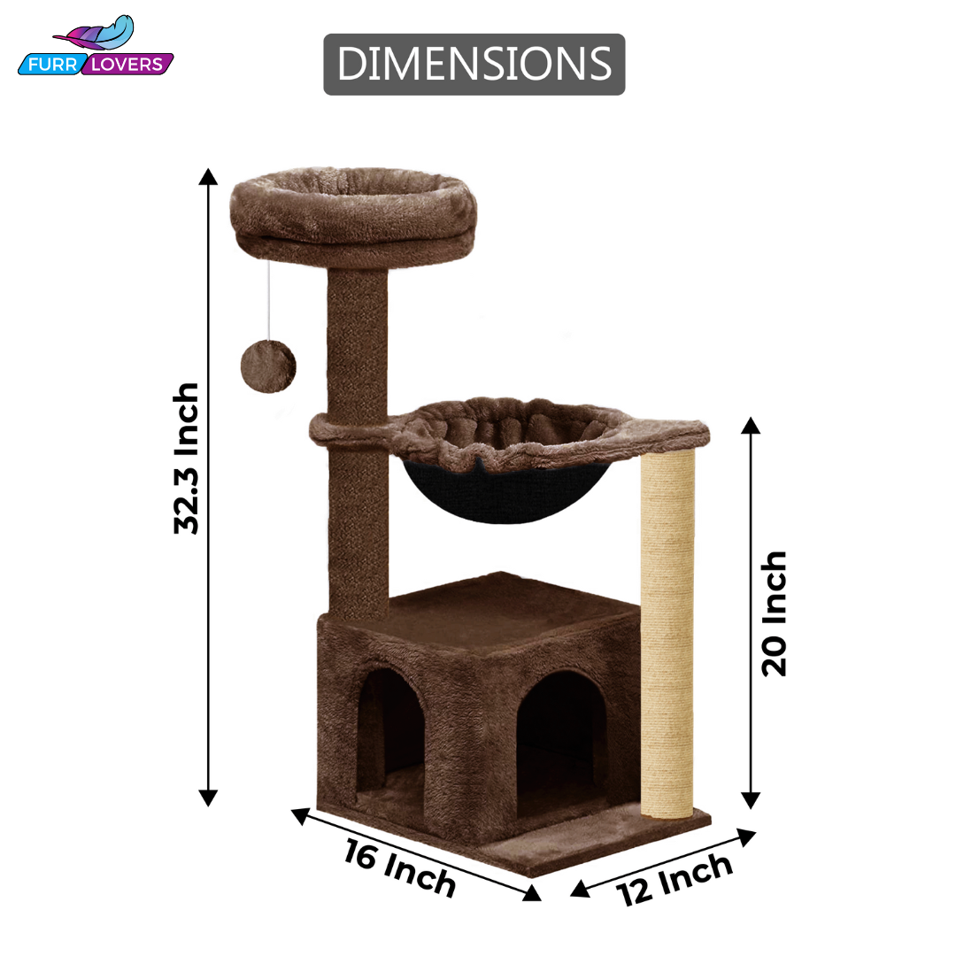 Soft Fur Condo Activity Cat Tree