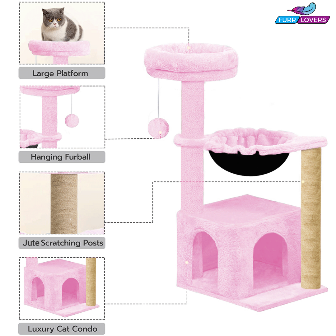 Soft Fur Condo Activity Cat Tree