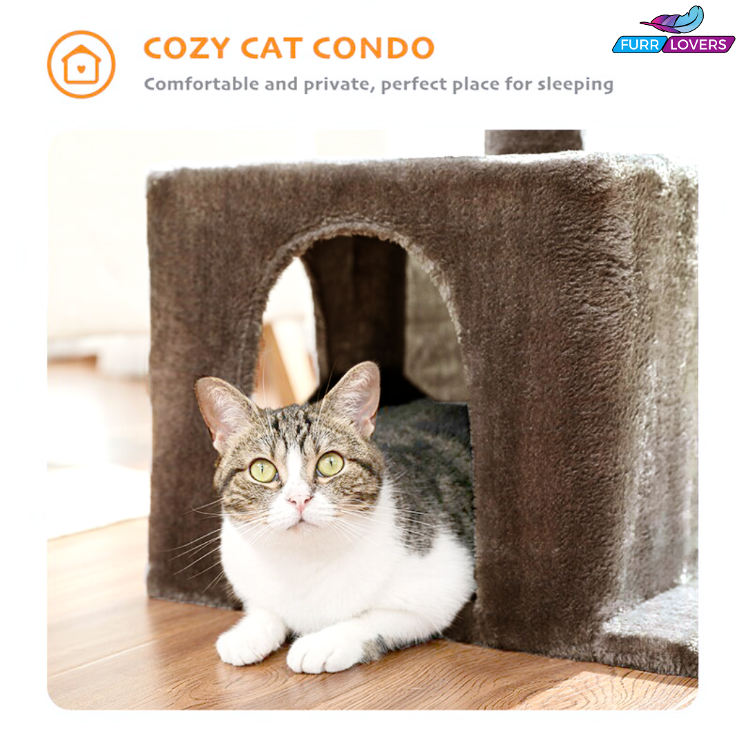 Soft Fur Condo Activity Cat Tree