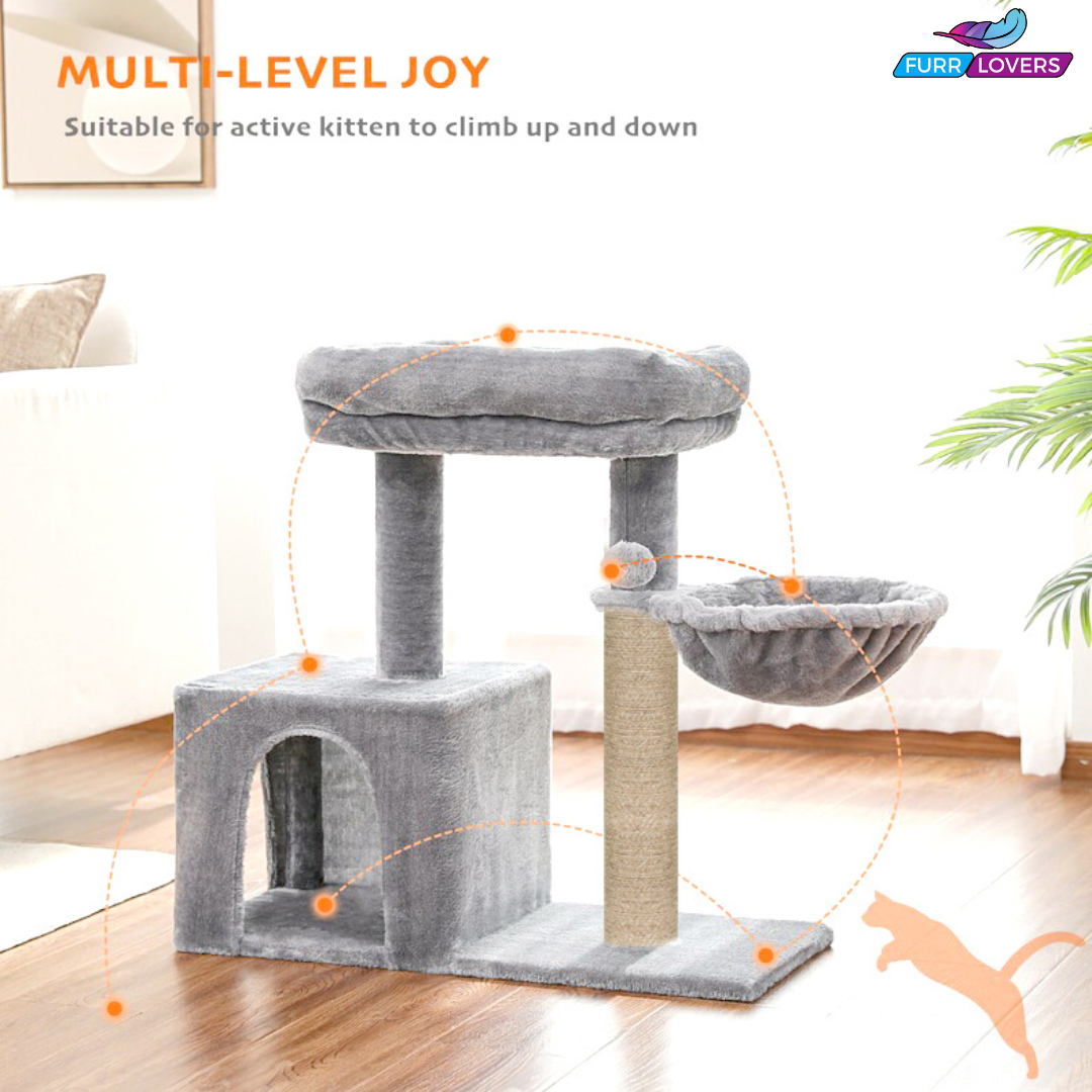 Soft Fur Condo Activity Cat Tree