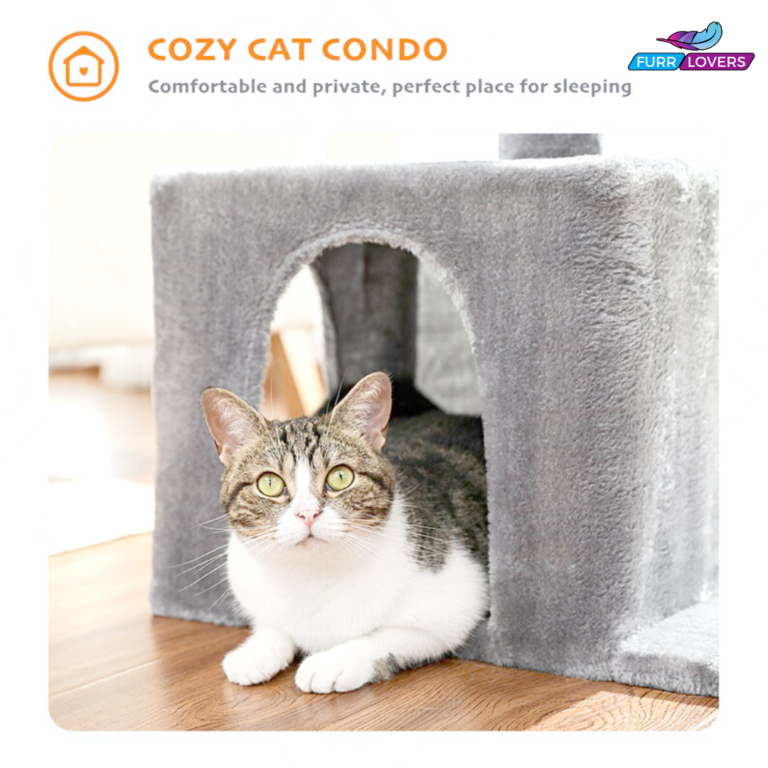 Soft Fur Condo Activity Cat Tree