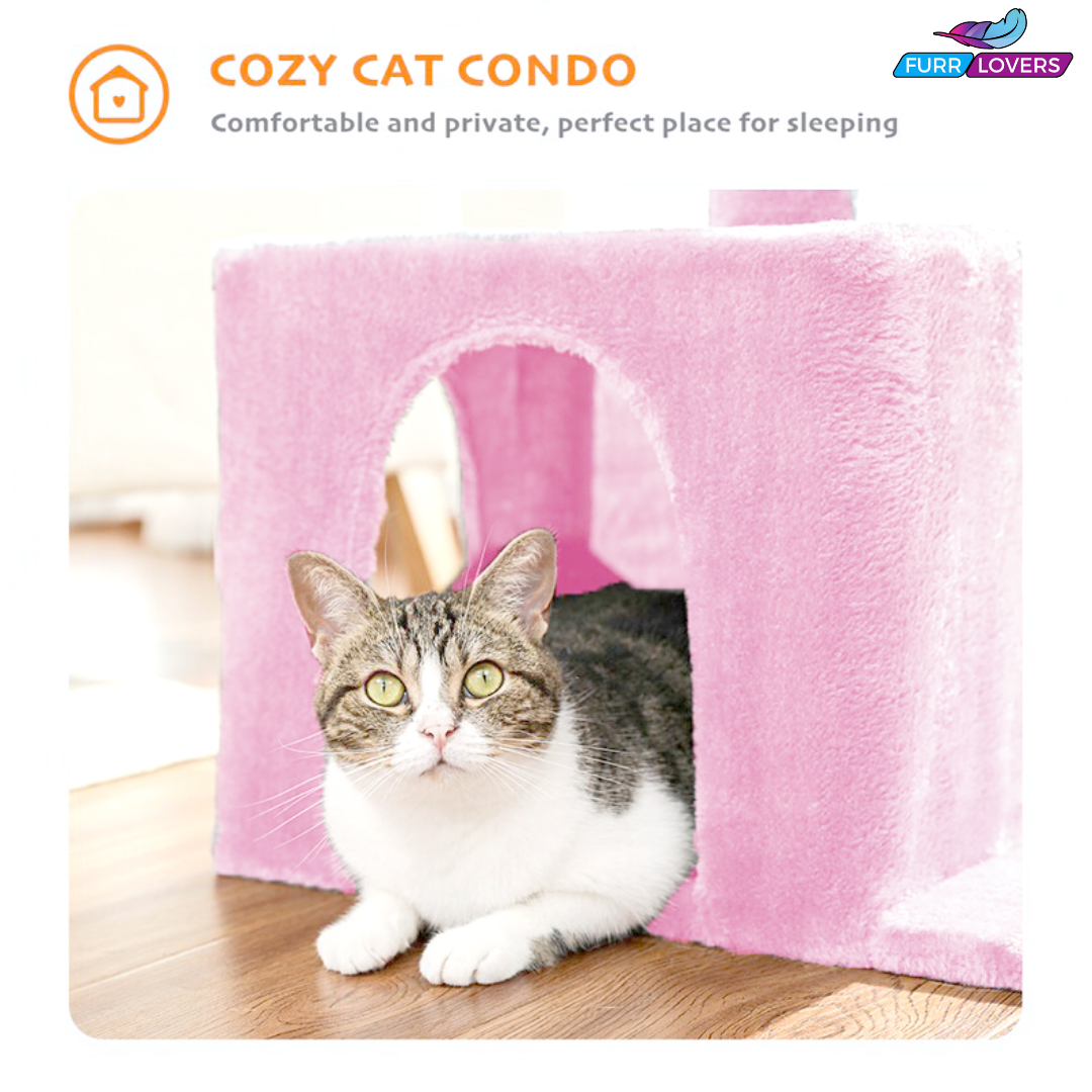 Soft Fur Condo Activity Cat Tree