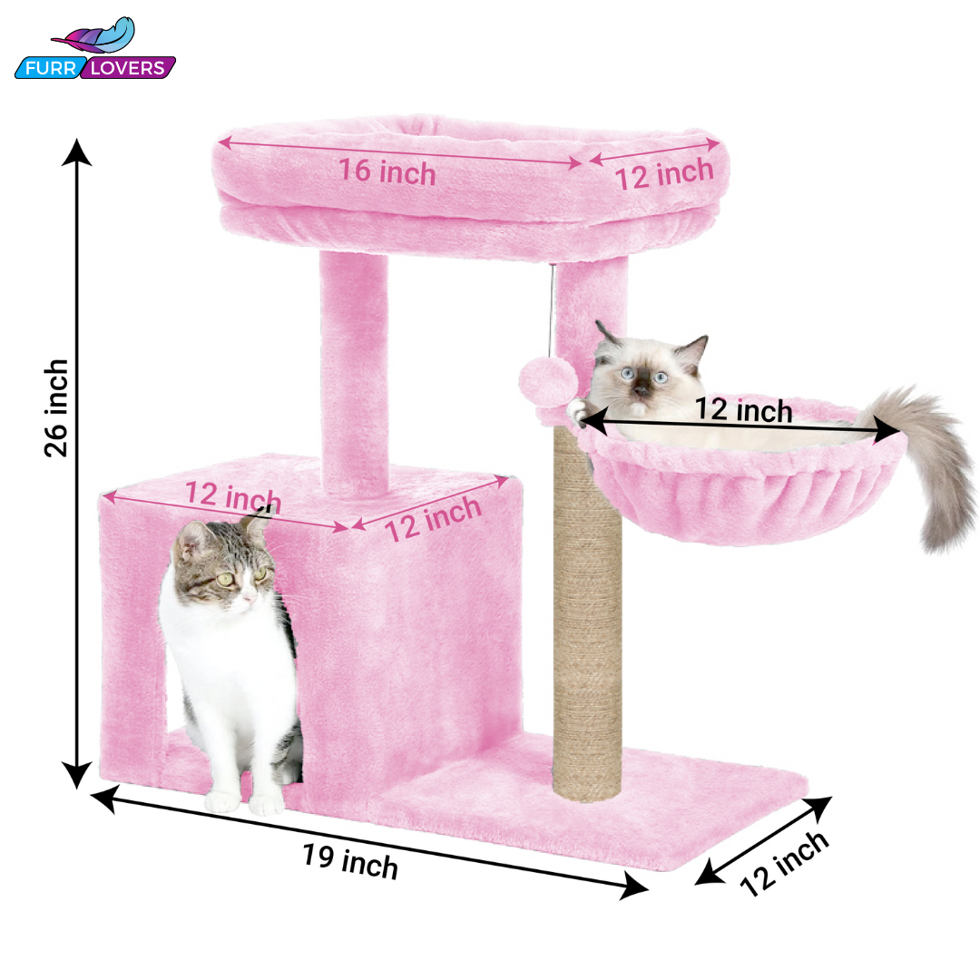 Soft Fur Condo Activity Cat Tree