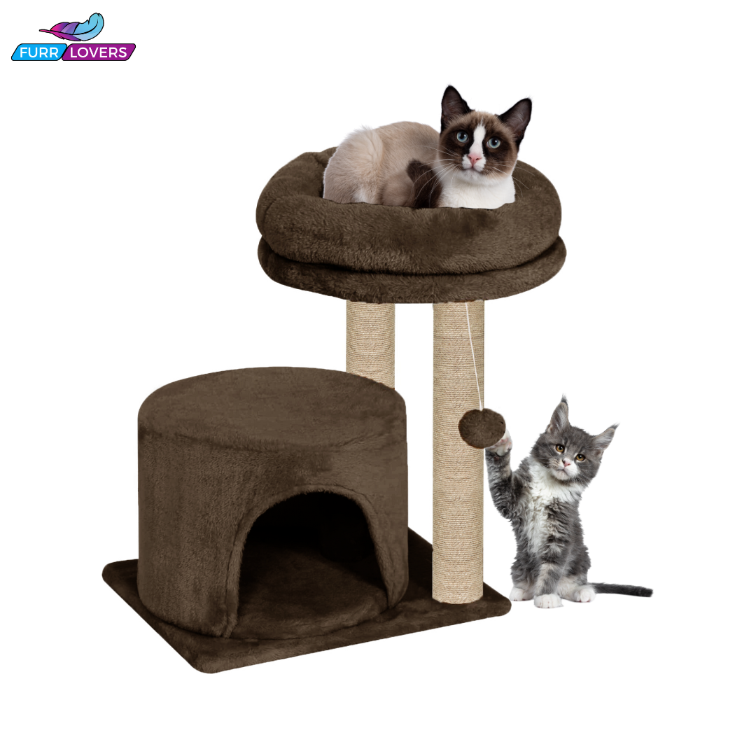 Kitten Cat Tree - Plush Fur Fabric