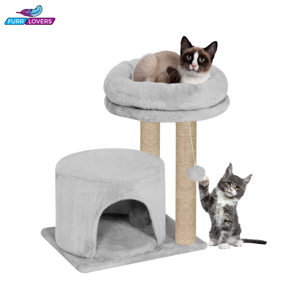 Kitten Cat Tree - Plush Fur Fabric