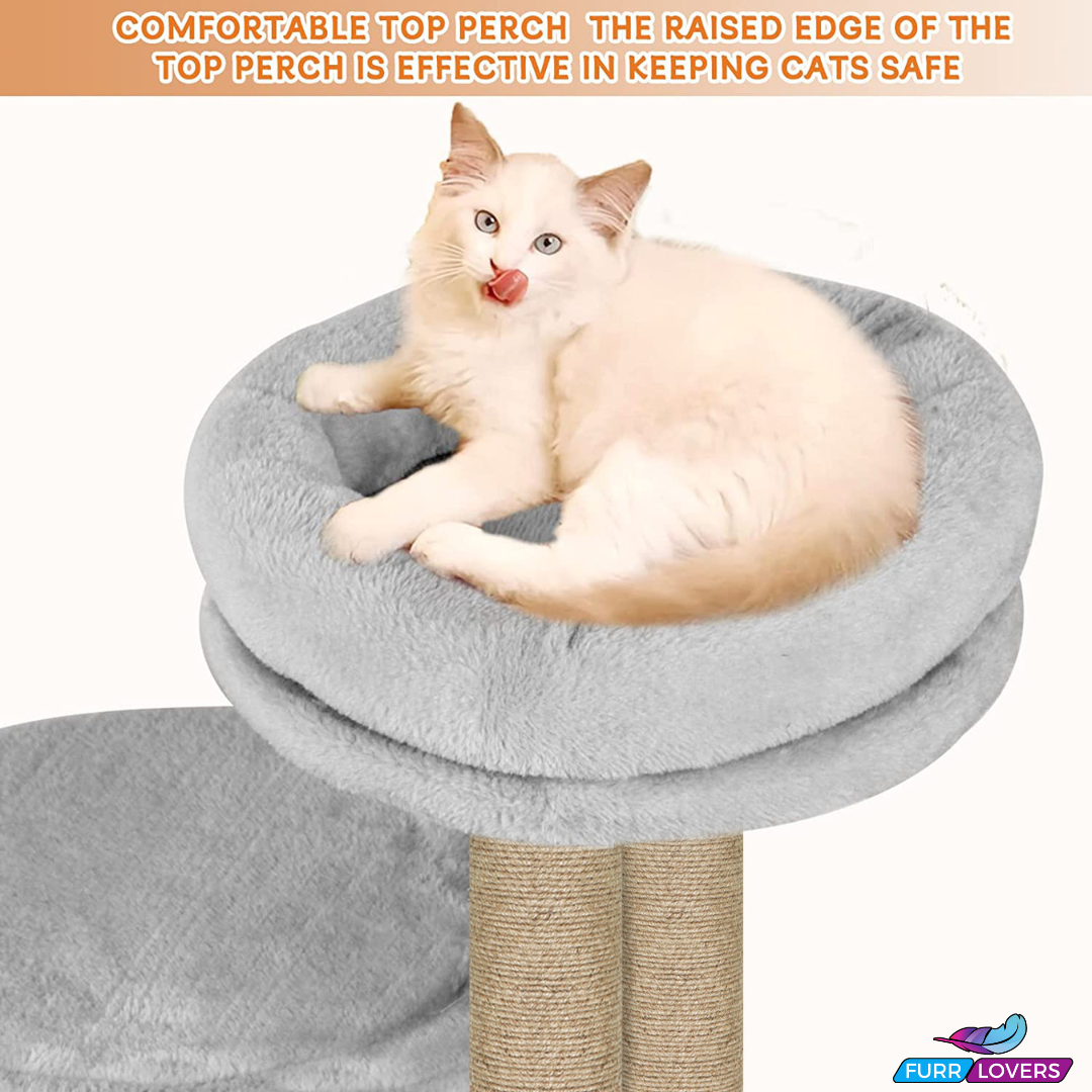 Kitten Cat Tree - Plush Fur Fabric